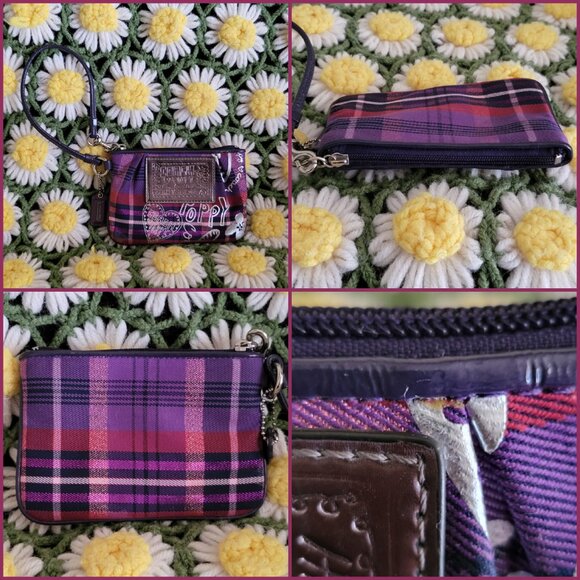 Coach Poppy Tartan Bag + Wristlet - Picture 14 of 15